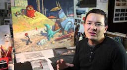 Shaun Tan explains his drawing process -- The 'Extras' for Rules of Summer