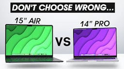 15" MacBook Air vs 14" Pro Comparison - BIG Difference!